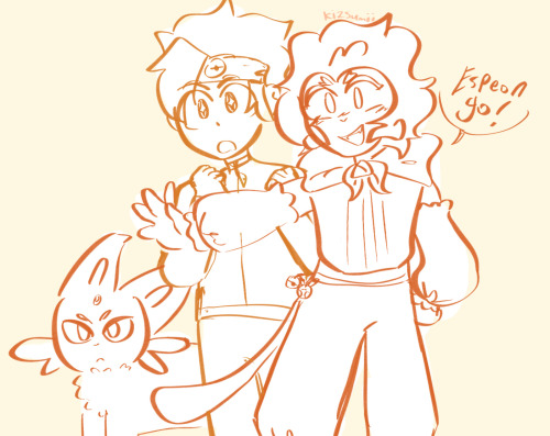 Lmk Sunburst Duo In My Pokmon Au! I Thought It Would Be Really Cute If Wukong Was A Former Champion And