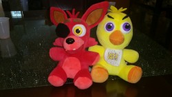 mydirtyfuckingsecret69:  Daddy bought me more stuffies but this time they’re special cuz they’re Five Nights At Freddies stuffies.  Aren’t they so cute