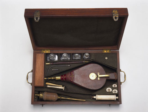 Today we have cardiac defibrillators, back then they had…A tobacco enema kit originating from