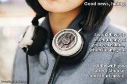 Good news, hubby. I won’t have to listen&hellip;Caption Credit: Uxorious HusbandImage Credit: https://www.pexels.com/photo/adult-blur-close-up-contemporary-286461/