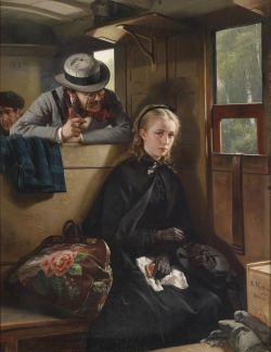 life-imitates-art-far-more:  Berthold Woltze (1829-1896) “The Irritating Gentleman” (1874) Oil on canvas Currently in a private collection