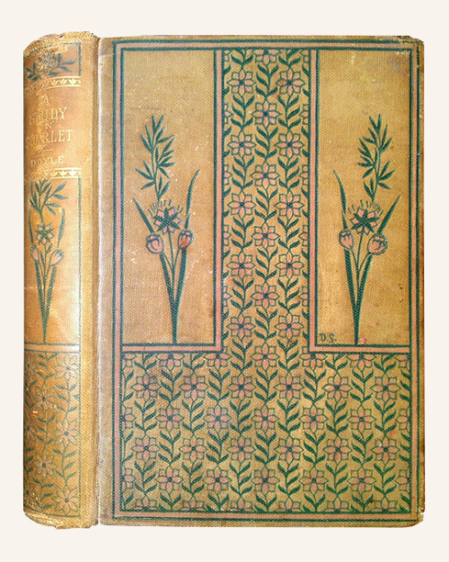 granada-brett-crumbs: A Study in Scarlet, covers of the early editions, 1887-1900.