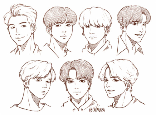 190403 - the boys drawn from memory!