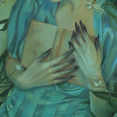 karilise:“Picking the Perfect Poison” oil on panel www.kari-lise.com