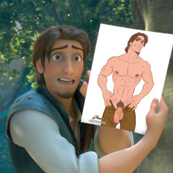 phaustokingdom:  cdpetee: @phaustokingdom http://phaustokingdom.tumblr.com/post/144638122498/flynn-rider  He can’t complain, it’s a good side :D