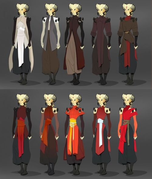 Costuming for Kender, my Tiefling warlock.  I really like his original costuming- the second im