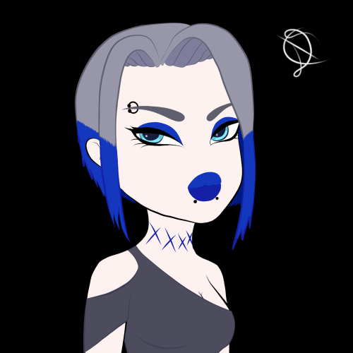 the-wonder-wall: Drew my oc Kelli in as close to the Bratz artstyle as I could get, Black eyes versi