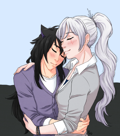 pkgymno:  Matching cardigans, kinda. I got lazy with the background as you can see…