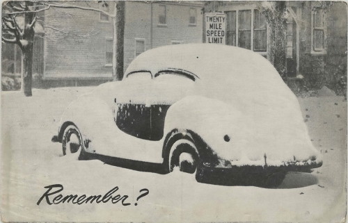 postcardtimemachine:danskjavlarna:Remember?  (From a postcard advertising anti-freeze.)Before you kn