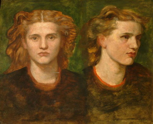 Double portrait of Long Mary by George Frederic Watts, 1860