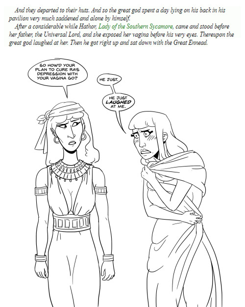 justthebestaround: chotomy: i illustrated some of my favorite scenes from ancient egyptian papyri :^