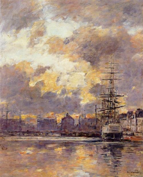 Le Havre. Commerce Basin., 1894, Eugene Boudinwww.wikiart.org/en/eugene-boudin/le-havre-comm