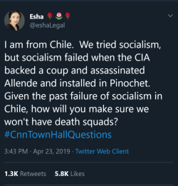 whyyoustabbedme:   Socialism didn’t fail, the CIA killed it.