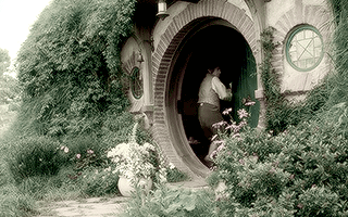 orcpher:  “In a hole in the ground there lived a hobbit. Not a nasty, dirty, wet hole, filled with t