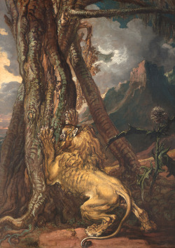 clawmarks:Painting of a lion - James Ward - 18th c. - via Sotheby’s