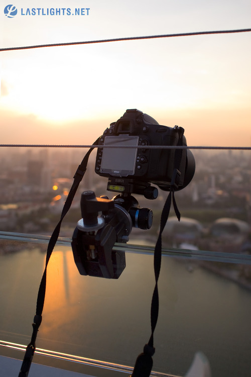 Behind the scenes shot at SkyPark, Marina Bay Sands (Singapore).