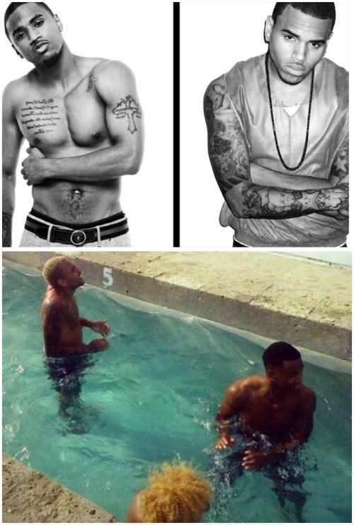 Sex takethatdicknigga:  Chris Brown + Trey Songz pictures
