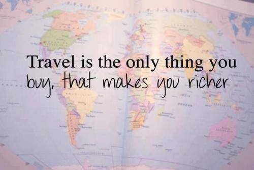 gay-homestays:“#Travel is the only thing you buy, that makes you richer.” #inspirational #quoteofthe