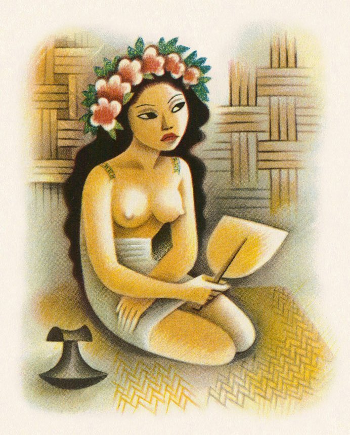 Illustration by Miguel Covarrubias, from Typee: A Romance of the South Seas, by