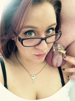 xrayeyesblue:  mskittykatlove: mywifeownsme:  herrules:  One of my favorite things about locking him up is that when we have sex, I’ll tell him beforehand that he is not going to cum. He knows from experience that I mean it. What does this do for him?