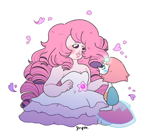 She did love her pearl. She really did. I maaaaay have kind of borrowed @luminarywitch‘s og pink pea