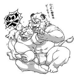 sharkpecs:  by @Tetsuo_Oshiba 