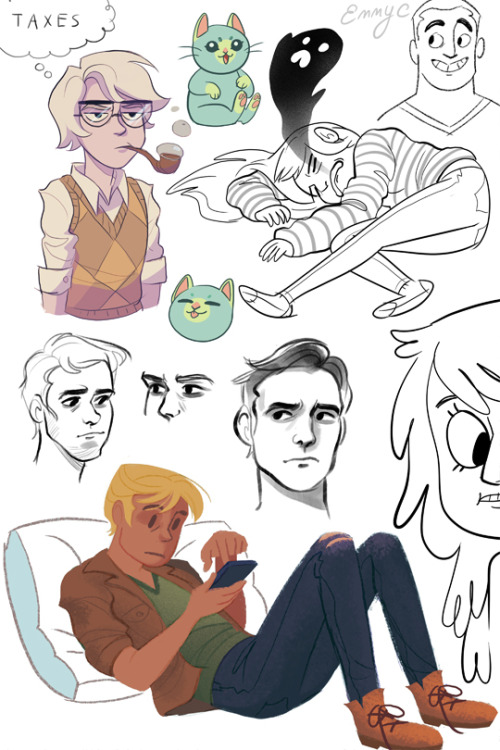 emmyc:  Various sketches from the past few weeks!