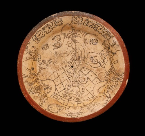 tlatollotl:Codex-style plateMayaLate Classic PeriodA.D. 680–750Place of Manufacture: Department of E