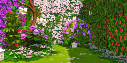 haziesims: WIP - Day time pics of the floral pop up installation created by sim floral artist Trè Fo