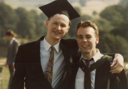 winstons-and-enochs:  if you’re having a rubbish day, i’m 100% certain this picture of a young mark gatiss and steve pemberton will cheer you up.