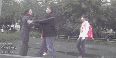 thighabetic:ninjaeyecandy:4gifs:Bully messes with karate champ. [video]The source video is very, ver