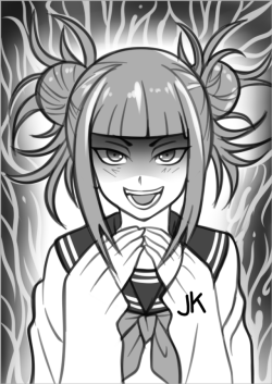 jadenkaiba:Sketch Time with Himiko Toga from My Hero Academia :) &lt; |D’‘‘‘