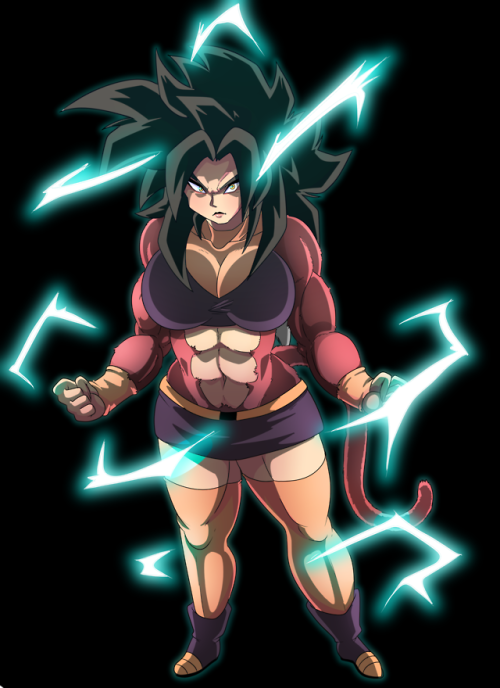 Super Saiyan 4 OC i did as a commission! Her name is Ziva