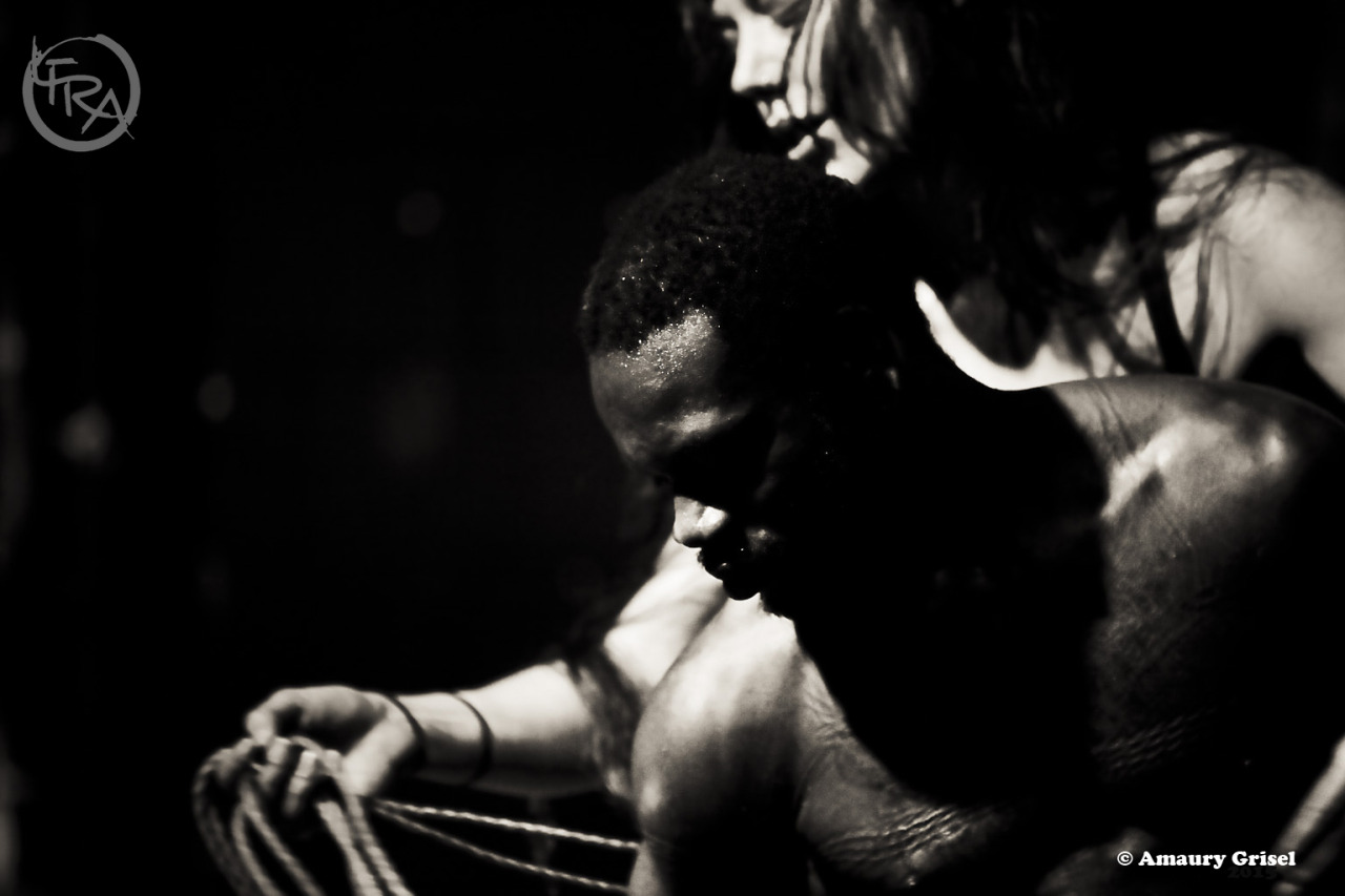 amaury-grisel-shibari:  Bishop Black &amp; Gestalta Judd performing at LFRAPhotography