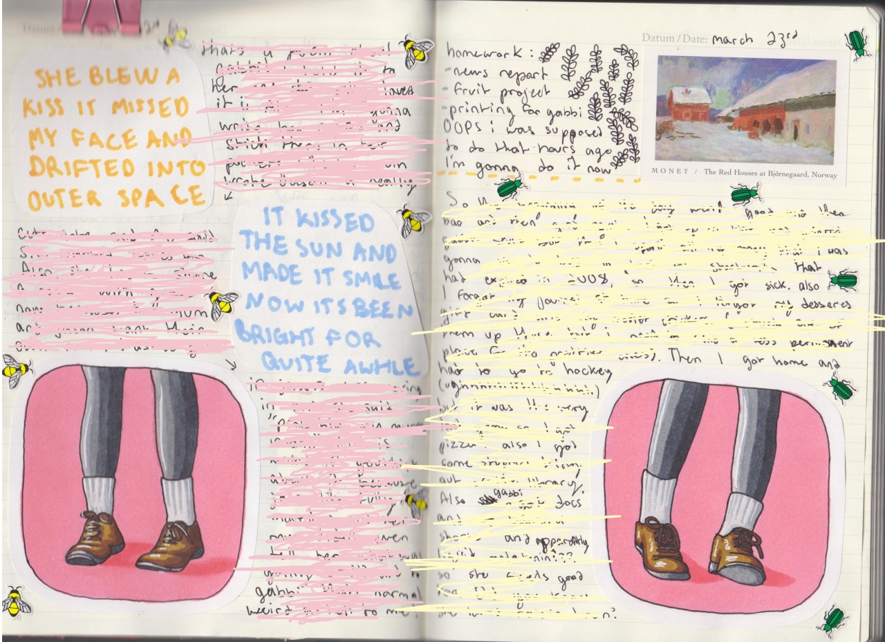 skygrl:2015 journals !! w some stuff blocked out