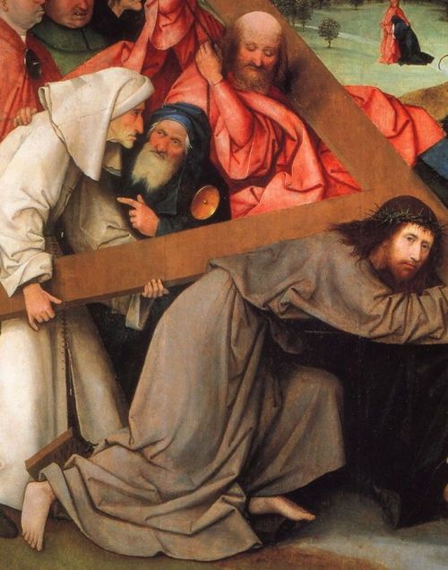 cappellapaolina: The Carrying of the Cross (Escorial) , ca. 1498 Hieronymus Bosch (Jheronimus van Ak
