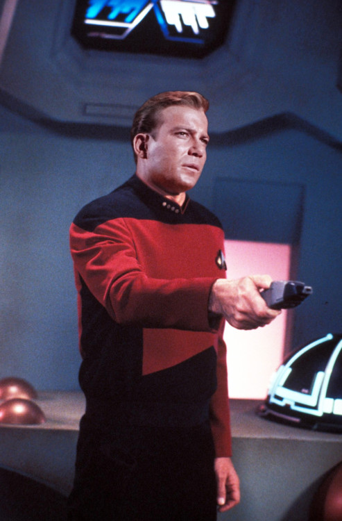 ensign-frodo:geiszlerandgaila:Star Trek TOS characters in TNG uniformsSource [1 2]Via [1 2]THIS MAKE