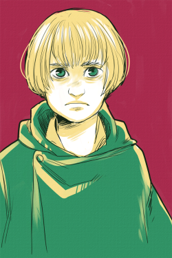 moriar-tea:  Armin’s hair keeps getting shorter in the manga, at this rate we might finally see his ears  