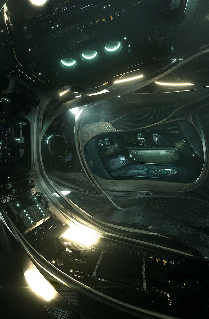 cyberclays:   Star Citizen:   Banu Defender Interiors -    Jan Urschel More work