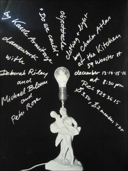 Poster for Karole Armitage&rsquo;s &ldquo;Do We Could&rdquo; at The Kitchen, 1979 From t