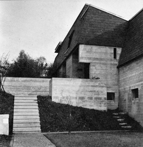 fuckyeahbrutalism: House at Sonneburg, Zürich, Switzerland, 1962 (Ernst Gisel)