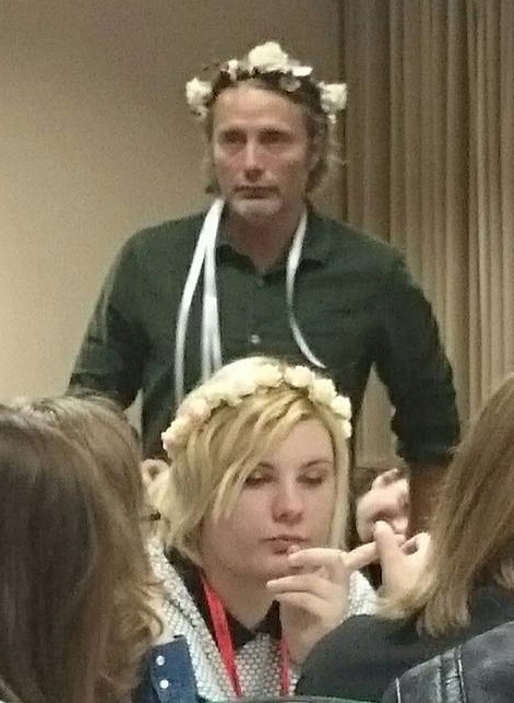 sympathyforthecannibal:  mads + flower crown (x)(x)(x)(x)(x)   @chlorokin