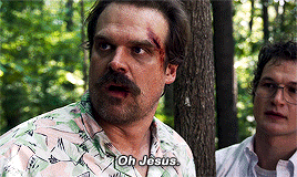 quellfalconer:Jim Hopper & Joyce Byers being absolute disasters in Stranger Things 3