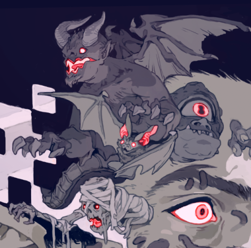 Back Cover Art for the Castlevania III: Dracula’s Curse Original Soundtrack for Mondo Tees rel
