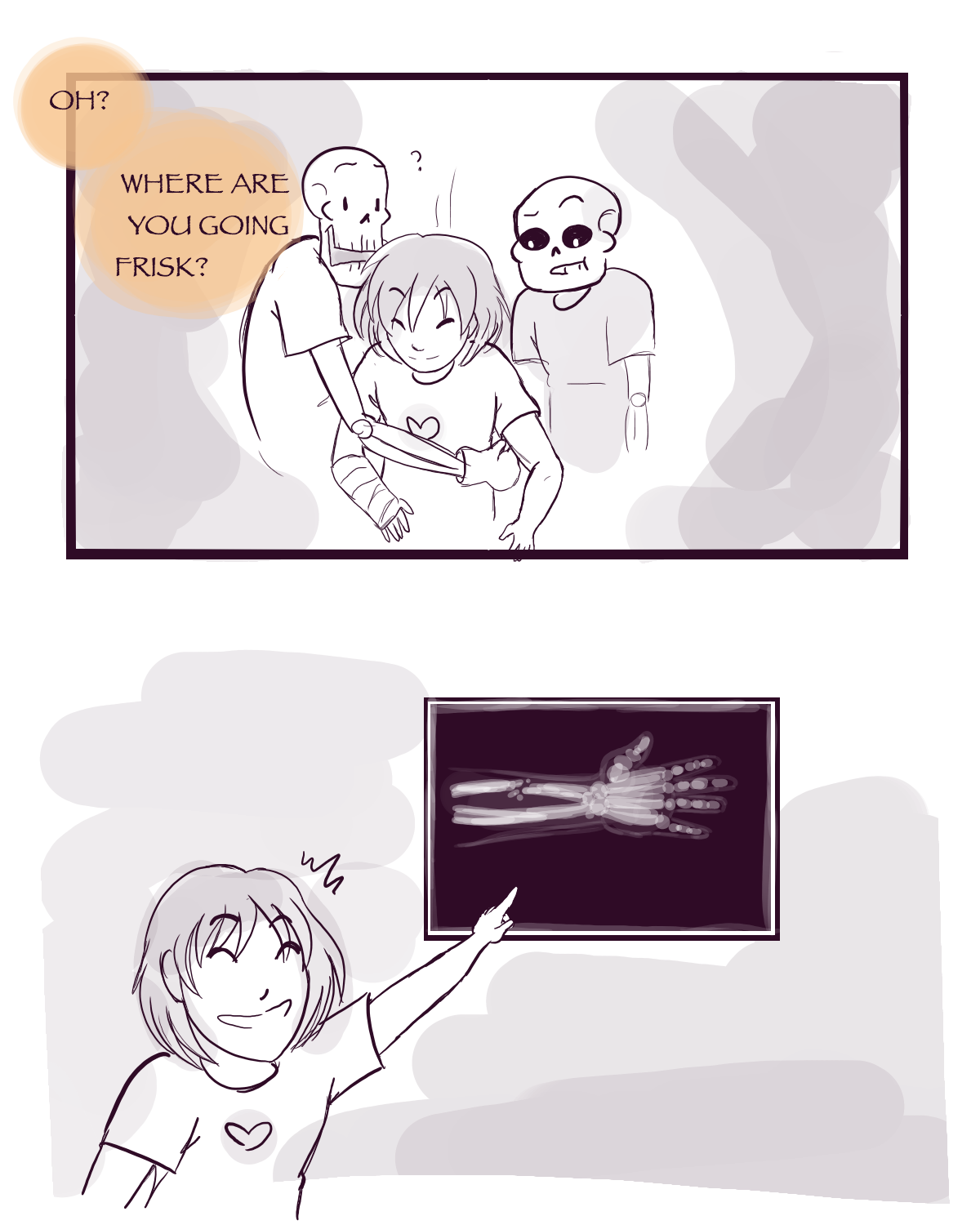 quicksilver26:  Don’t be like that, boys, Frisk just wanted to show you their cool