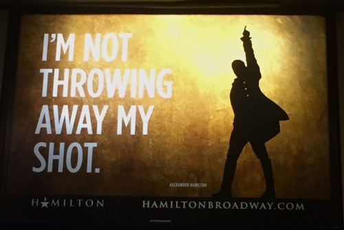 nadiacreek: john-laurens: aaron-burr-sir: Hamilton ads spotted in NYC Anthony Ramos is finally inclu