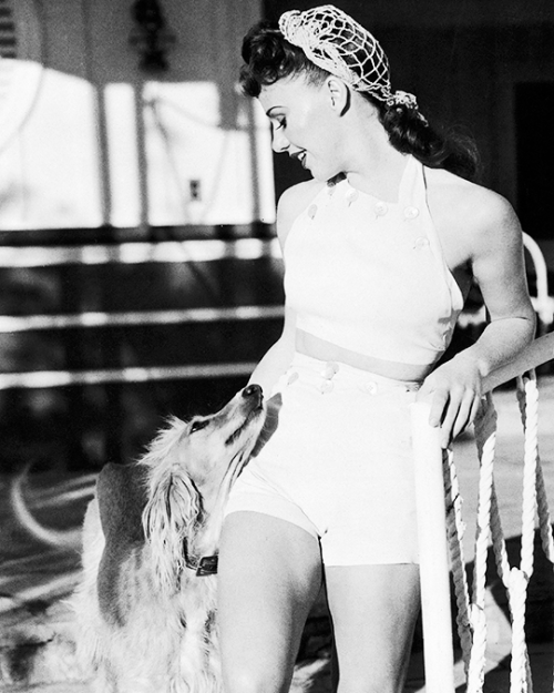 deforest: Ginger Rogers and Sharma the Afghan Hound, April 1940