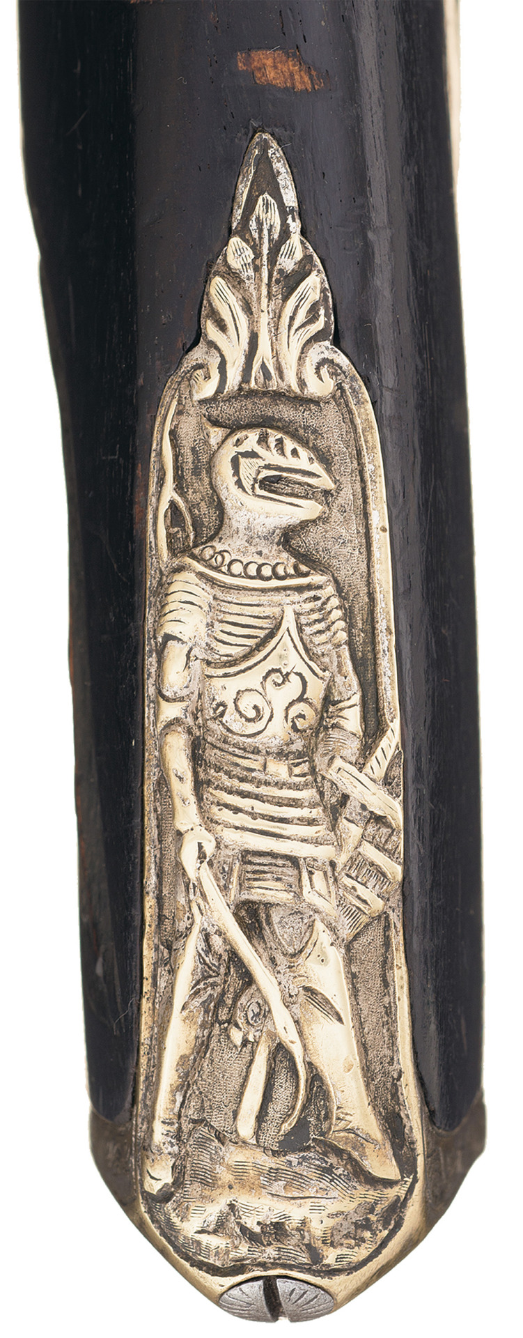 peashooter85:  A double barrel flintlock shotgun with relief carved stock, maker