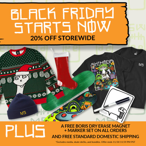 Black Friday is starting early! Take 20% off storewide + a free Boris Dry Erase Magnet & Marker 