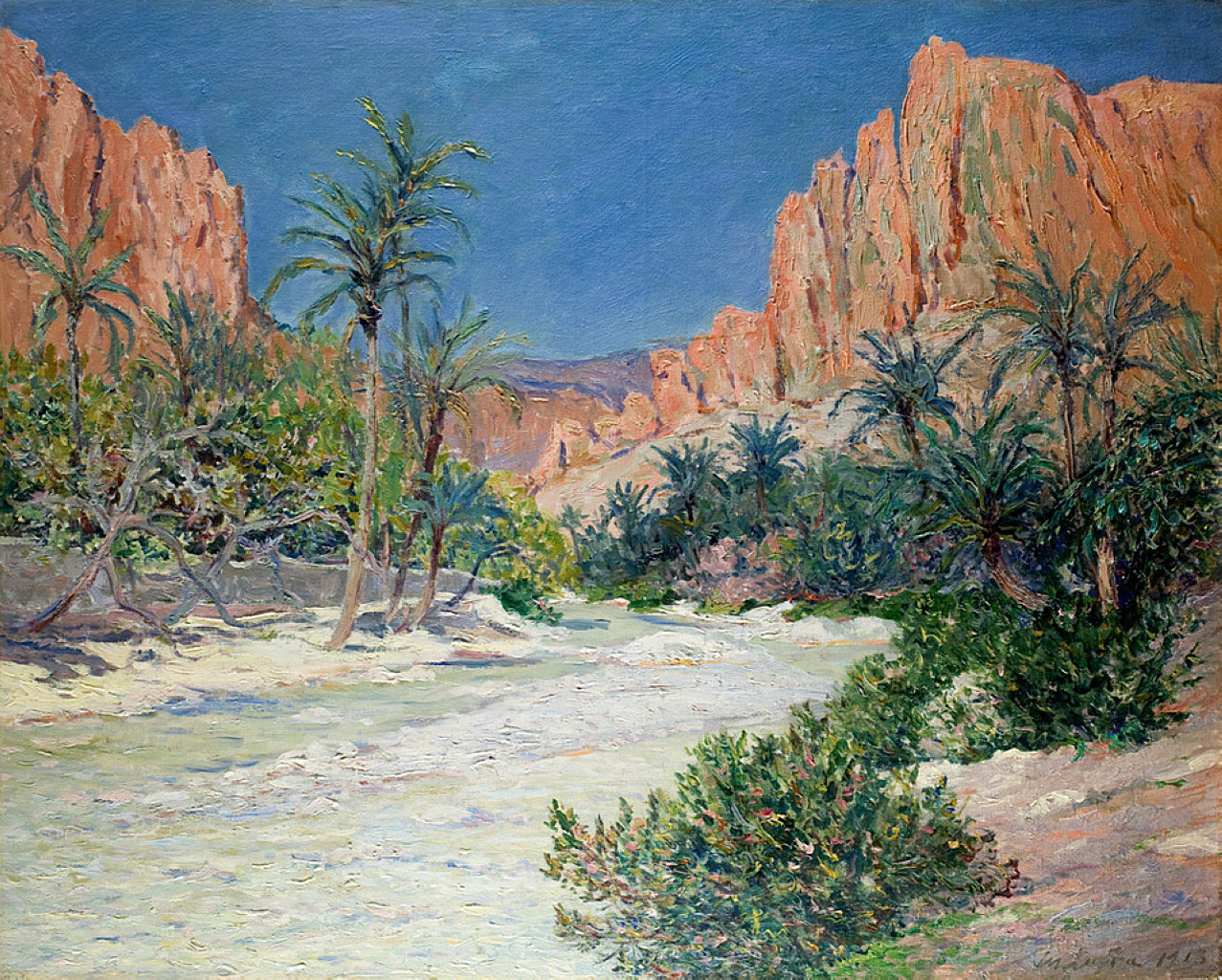 fleurdulys:  Morning in the Oasis of Alkantra - Maxime Maufra 1913 